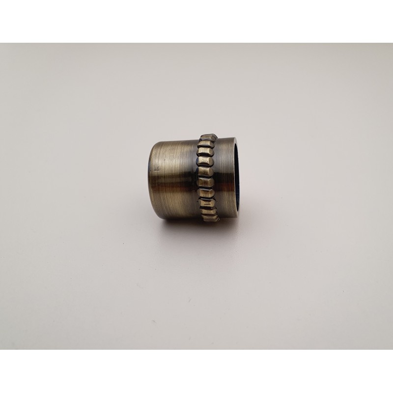 Antikinės bronzos 25mm Almero antgalis