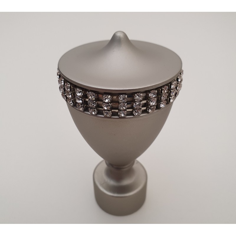 Matinio sidabro 25mm Vienna antgalis