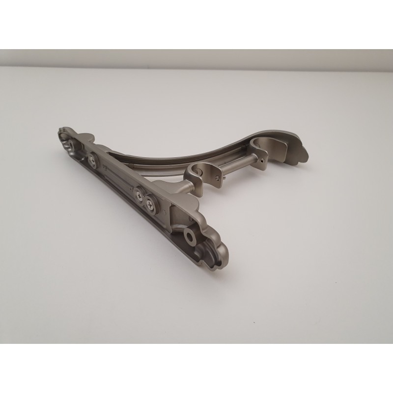 Matinio sidabro 25mm/19mm Dvigubas laikiklis