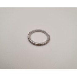 Matinio sidabro 25mm Žiedelis su plastiku