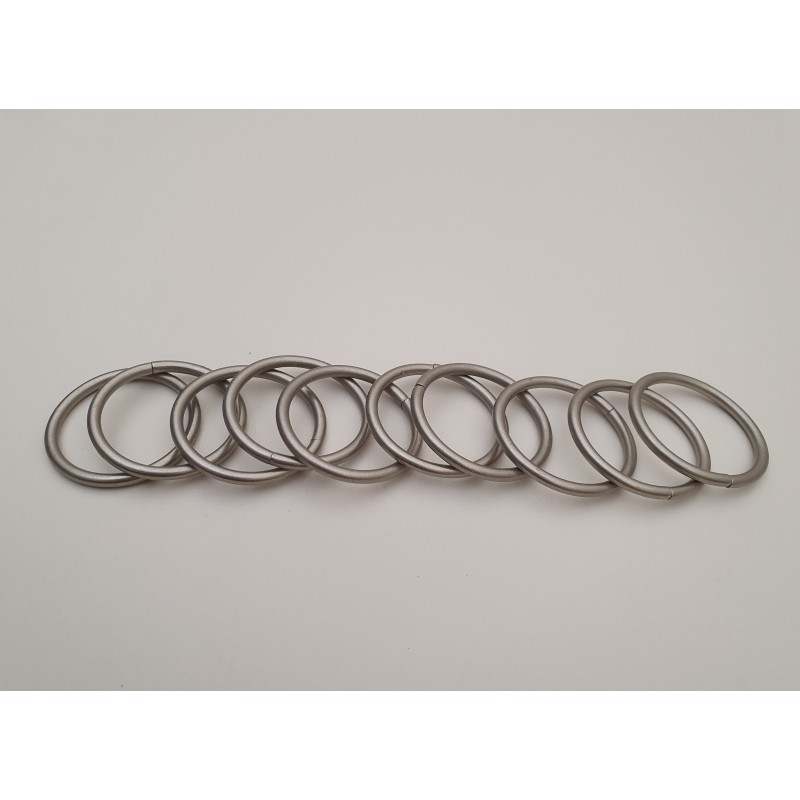 Matinio sidabro 25mm Žiedelis