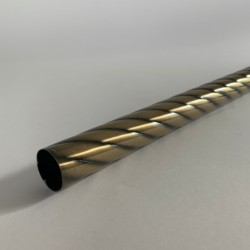 Sendinto aukso spalvos, suktas apvalus karnizas