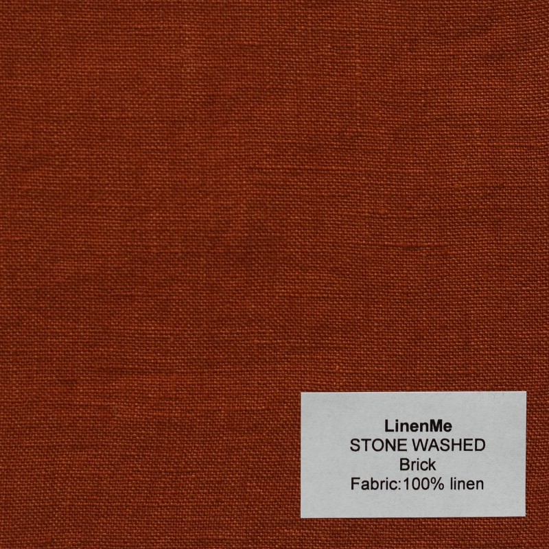 Lininės užuolaidos, raudono atspalvio 