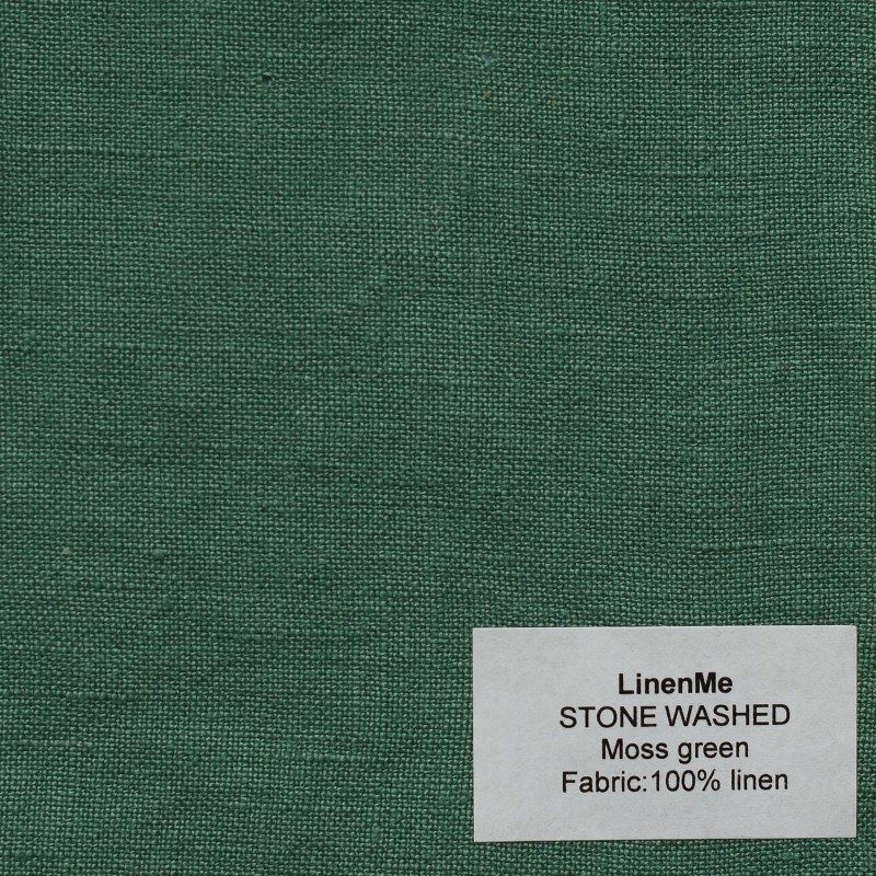 Lininės užuolaidos, žalio atspalvio 