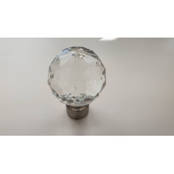 Blizgaus chromo 25mm crystal oval antgalis