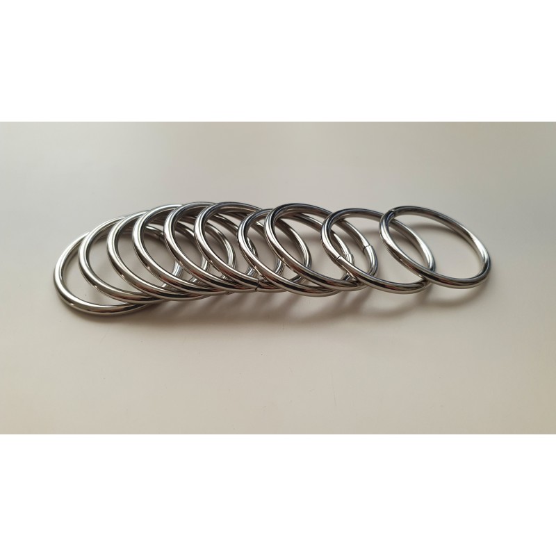 Blizgaus chromo 25mm Žiedelis antgalis