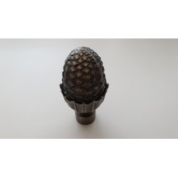 Antikinės Bronzos 25mm Kedras antgalis