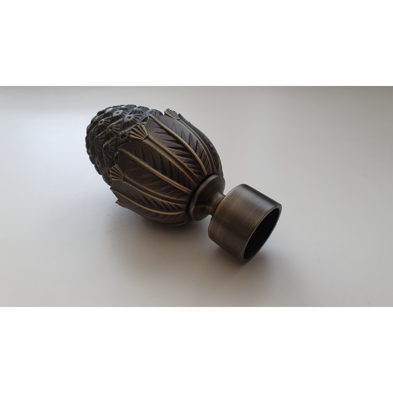 Antikinės Bronzos 25mm Kedras antgalis