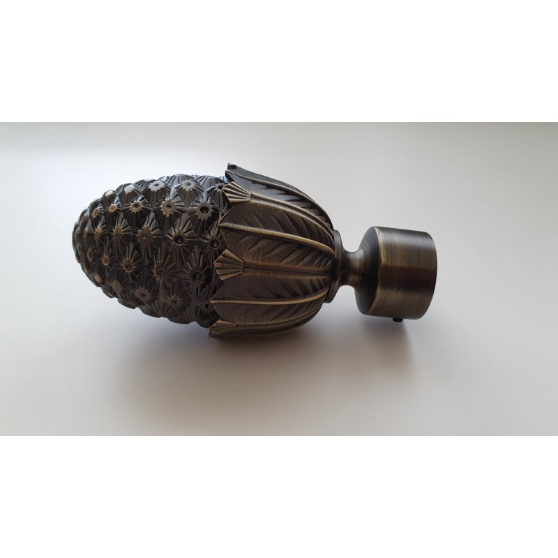 Antikinės Bronzos 25mm Kedras antgalis