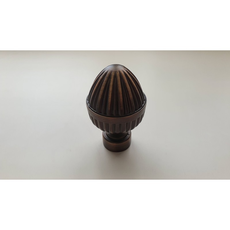 Antikinės Bronzos 25mm Odeon antgalis