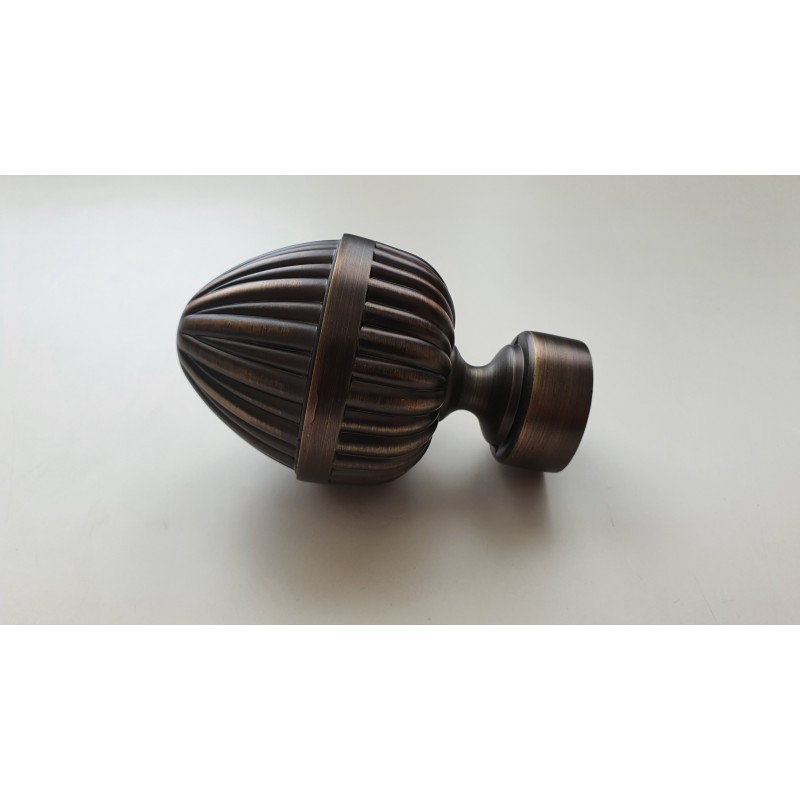 Antikinės Bronzos 25mm Odeon antgalis