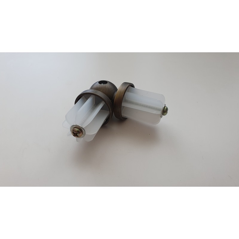 Antikinės Bronzos 25mm Kampas Antgalis