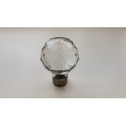 Antikinės Bronzos 25mm Cristal oval antgalis