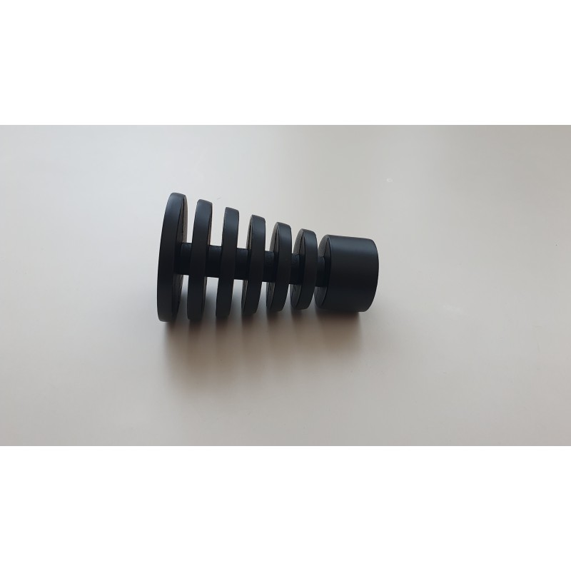 Juodi 19mm Spring antgalis