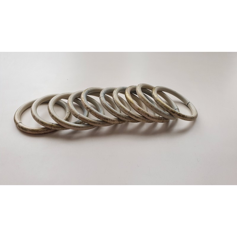 Balto aukso 19mm Žiedelis