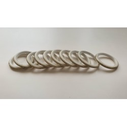 Balto aukso 19mm Žiedelis su plastiku