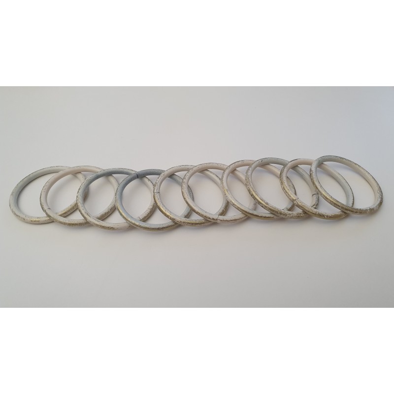 Balto aukso 25mm Žiedelis