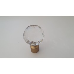 Sendinto aukso 19mm Crystal oval antgalis