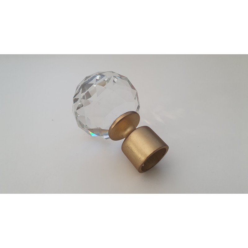 Sendinto aukso 19mm Crystal oval antgalis