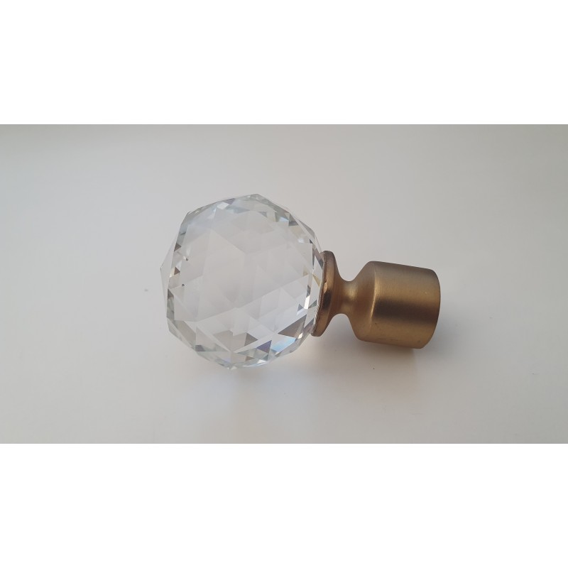 Sendinto aukso 19mm Crystal oval antgalis